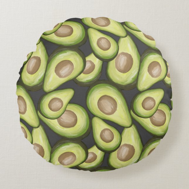 Coussins Ronds Végétal Cuit Gourmet Avacados (Devant)
