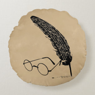 Coussins Ronds Verres et cannette de Harry Potter  