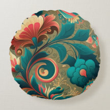 Vert floral design rétro vintage
