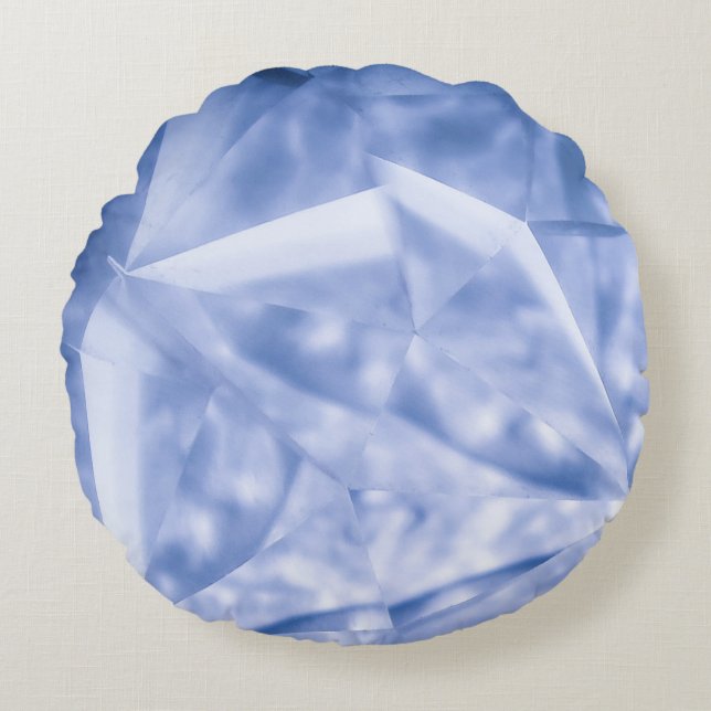 Coussins Ronds Veste de costume blanc et bleu (Devant)