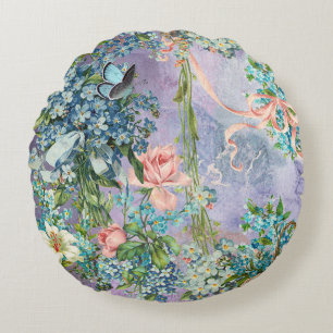 Coussins Ronds Victorien Forget-Me-Not Medley