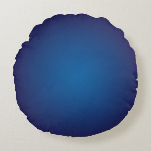 Coussins Ronds Vignette cool Deep Blue Grainy
