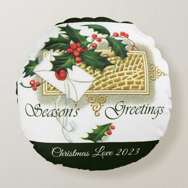 Coussins Ronds Vintage Seasons (Devant)