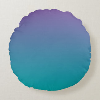 Coussins Ronds Violet Et Turquoise