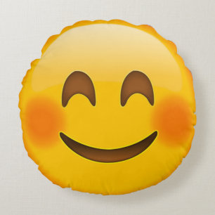 Coussins Ronds Visage heureux Emoji