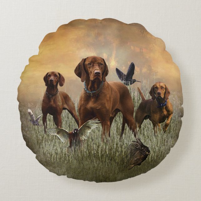 Coussins Ronds Vizsla Art hongrois (Devant)