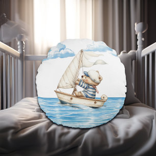 Coussins Ronds Voilier Teddy Bear