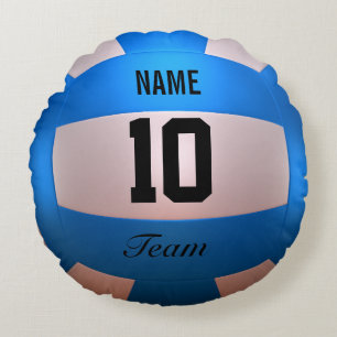 Coussins Ronds Volleyball bleu