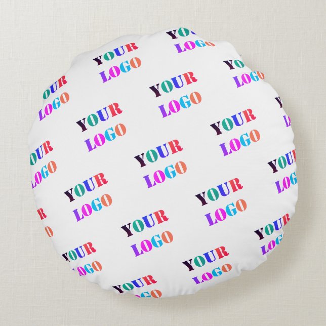 Coussins Ronds Votre Logo Photo Professionnel Promotionnel Person (Dos)