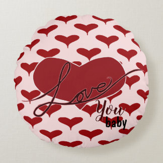 Coussins Ronds Vous aimez ~ Baby ~ avec Motif