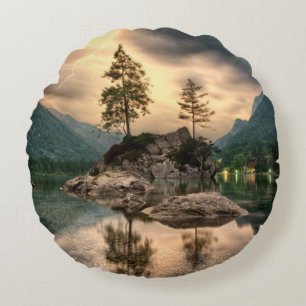 Coussins Ronds Voyages nature - Paysage des monts des eaux