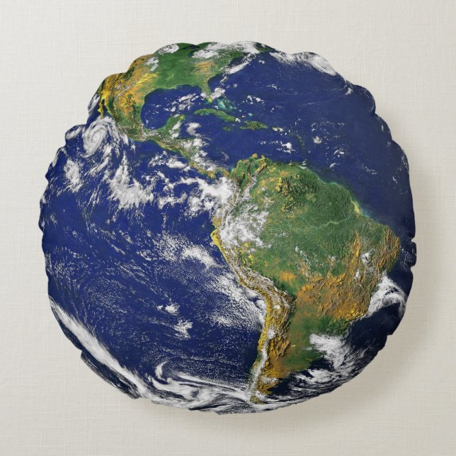 Coussins Ronds vue de la terre depuis l'espace (Devant)