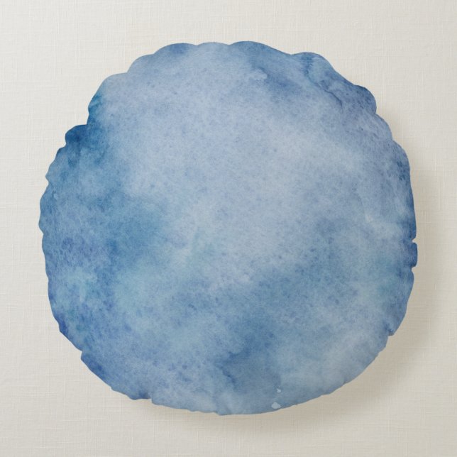 Coussins Ronds Watercolor texture background paint (Devant)