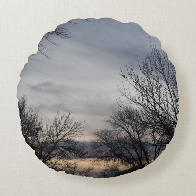 Coussins Ronds Whispers of Winter (Devant)