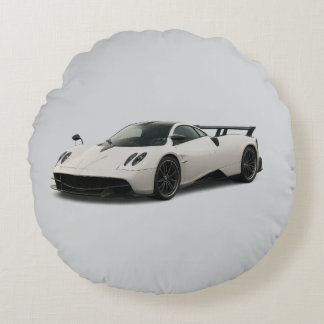 Coussins Ronds White pagani design on pillow