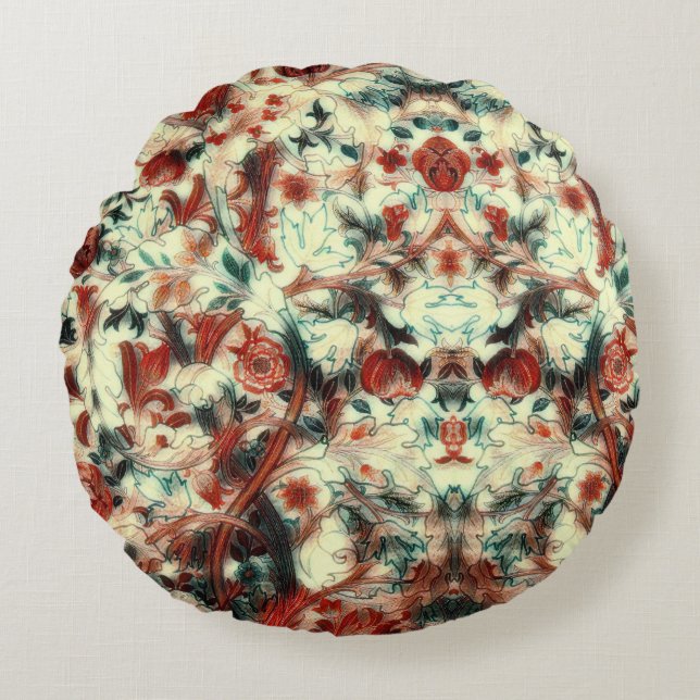 Coussins Ronds William Morris Acanthus Portiere Art modifié (Devant)