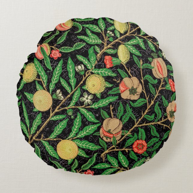 Coussins Ronds William Morris Classic Floral Extérieur (Devant)