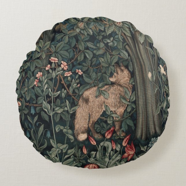 Coussins Ronds William Morris Faune sauvage Fox (Devant)