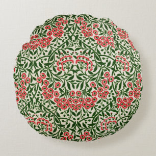 Coussins Ronds William Morris Fleurs de marguerite Vintages Vert 