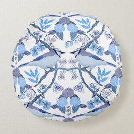 Coussins Ronds William Morris Inspiré Bluejay Botanique