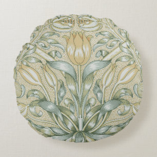 Coussins Ronds William Morris Motif Grenade Antique Lily