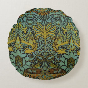 Coussins Ronds William Morris Peacock Dragon Fond d'écran