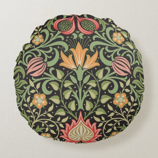 Coussins Ronds William Morris Persian Floral Antique (Devant)