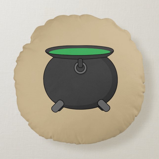 Coussins Ronds Witch Cauldron (Devant)