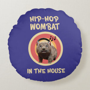 Coussins Ronds Wombat Hip-hop Drôle dans la Maison