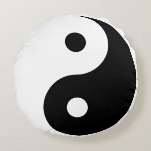 Coussins Ronds Yin Et Yang Modèle