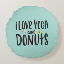 Yoga et beignets lancent l'oreiller