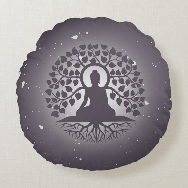 Coussins Ronds Yoga rond oreiller à lancer (Devant)