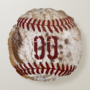 Coussins sales ronds de base-ball de NOMBRE du