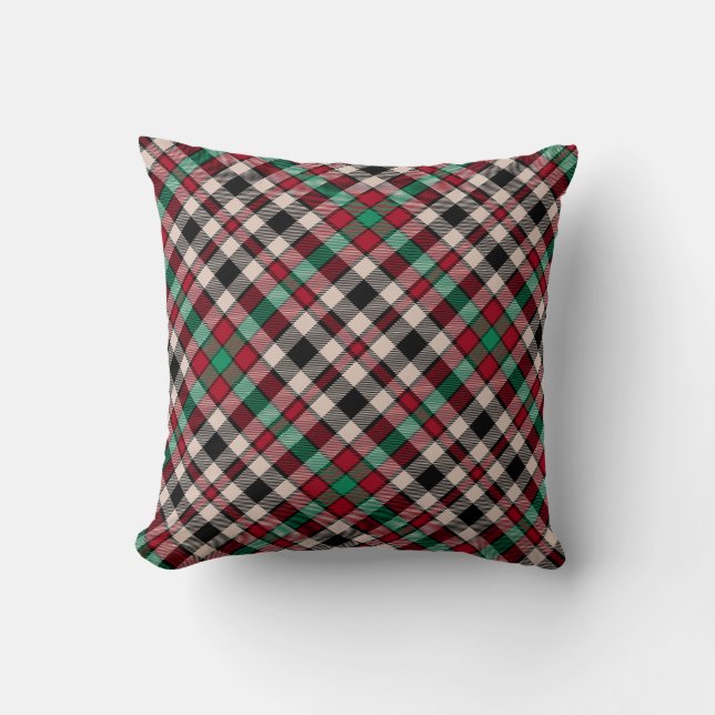 Coussins Tartan, Oreillers À Jeu Plaid, Coussin Pe (Recto)