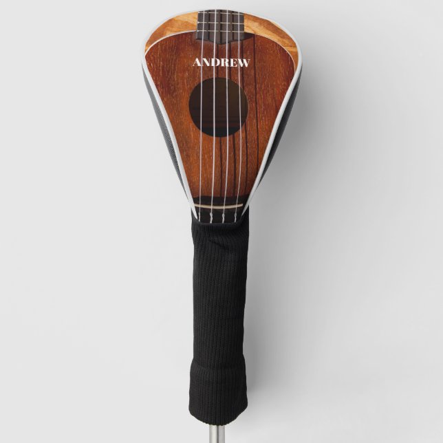 Coustic Guitar Player Golf Head Cover Headcover (Vorderseite)