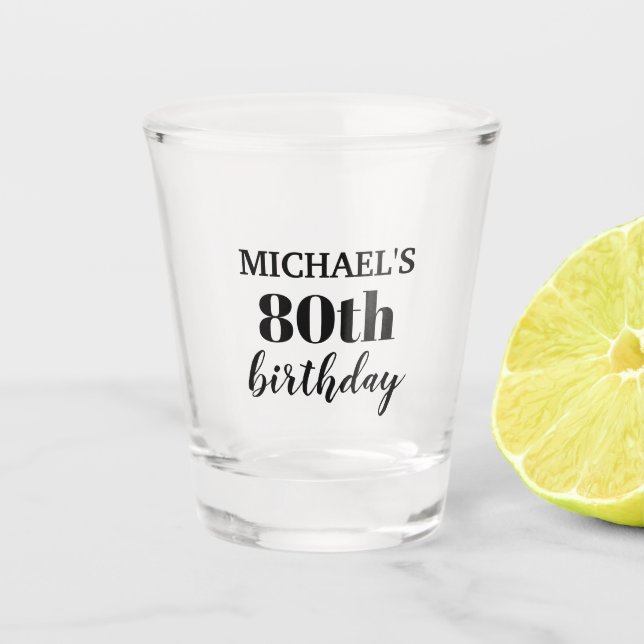 Coutume 80e anniversaire Fête du Verre de Fête (Devant)
