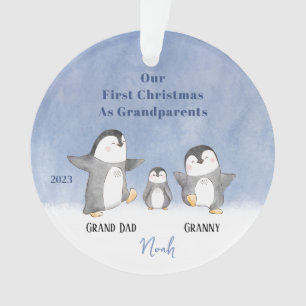 Coutume Bébé's mignon premier Noël grands-parents