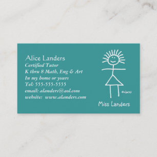 Coutume élémentaire de carte de visite de