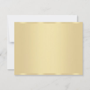 Coutume Gold Look Blank Modèle Moderne Élégant