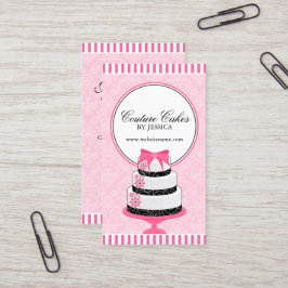 Couture backt Bäckerei-Rosa zusammen Visitenkarte