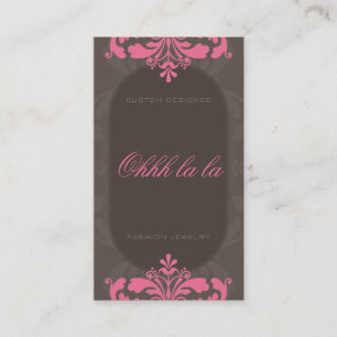 COUTURE BUSINESS CARD: Couture blüht 1BP Visitenkarte