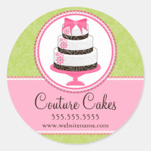 Couture Cakes Bäckerei Box Siegel Runder Aufkleber