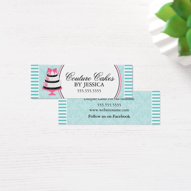 Couture Cakes Bakery Aqua Hang Tags (Schreibtisch)