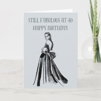 Couture Fashion ist immer noch fabelhaft bei 40, G Karte
