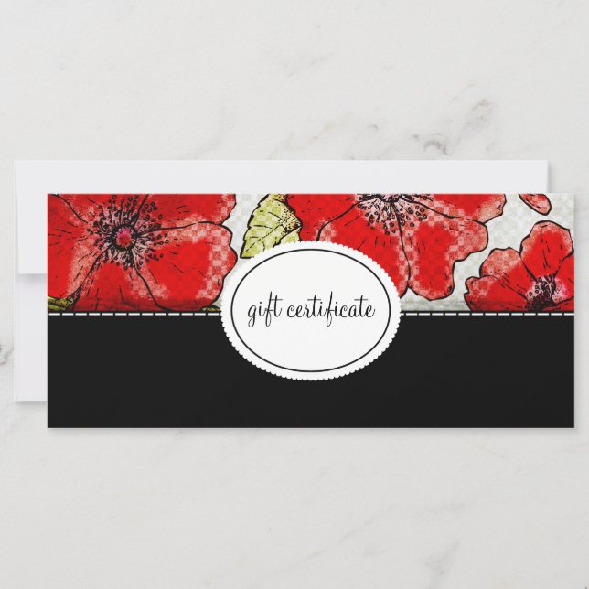 Couture Floral Boutique Style Geschenkgutscheine (Vorderseite)