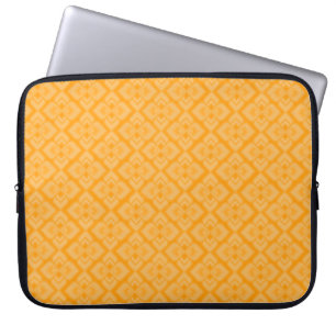 Couture inspiriert Gelb-Orange-Notebook-Gehäuse Laptopschutzhülle