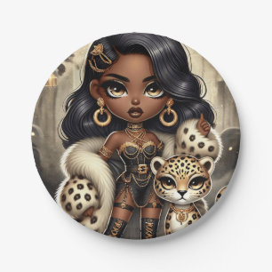 Couture Leopard Pappteller