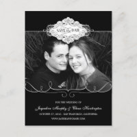 Couture Simple Enregistrer La Date Carte Postale -