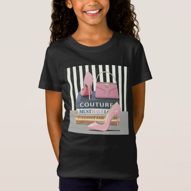 Couture-Streifen wilden Apples | - Schuhe u. T-Shirt (Vorderseite)