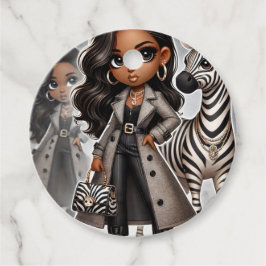 Couture Zebra Geschenkanhänger